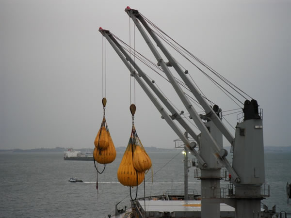 slewing ring application in ship crane Applicazione dell'anello di splewing in Ship Crane