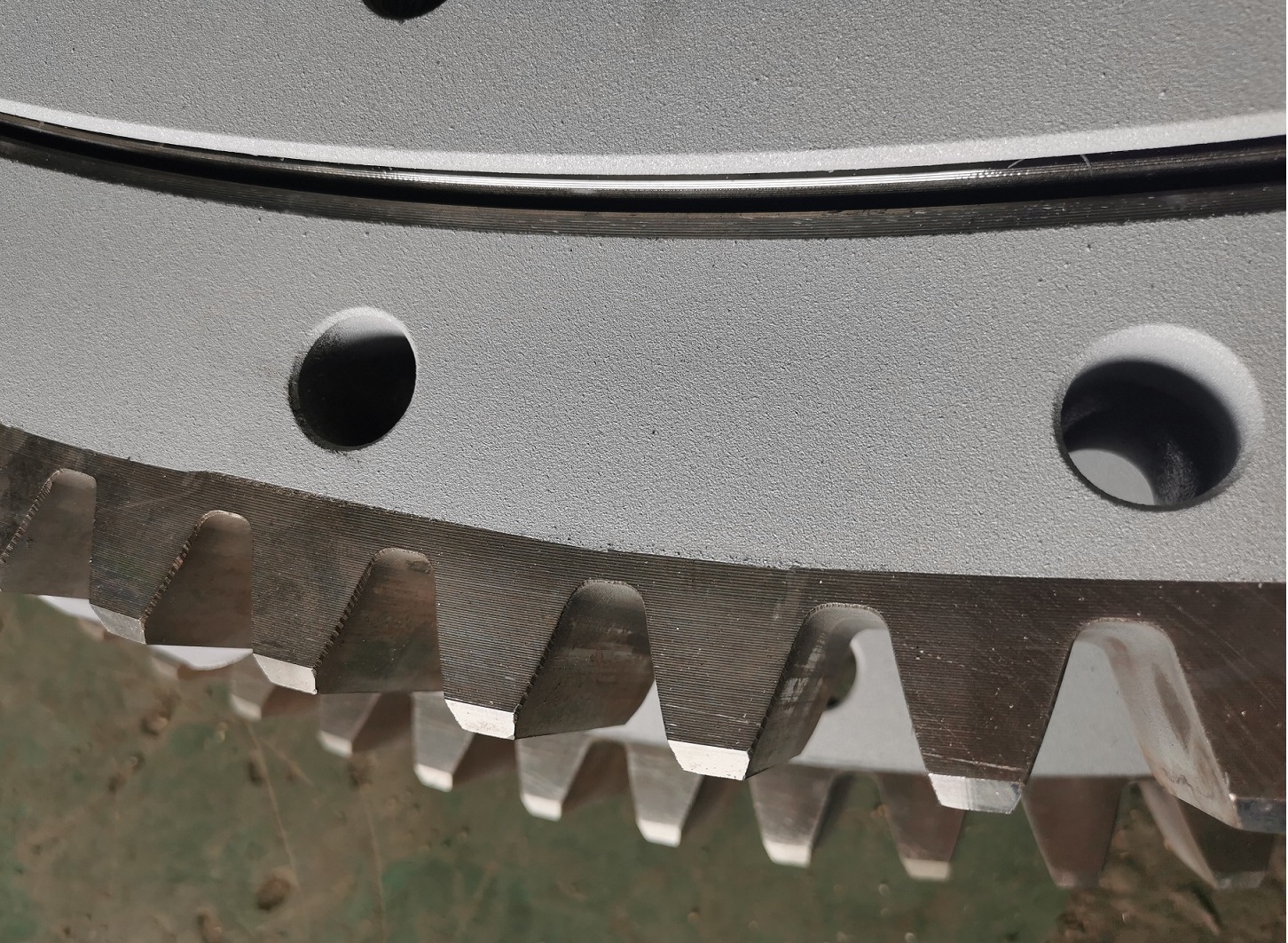 Anello da splewing con pittura di zinco