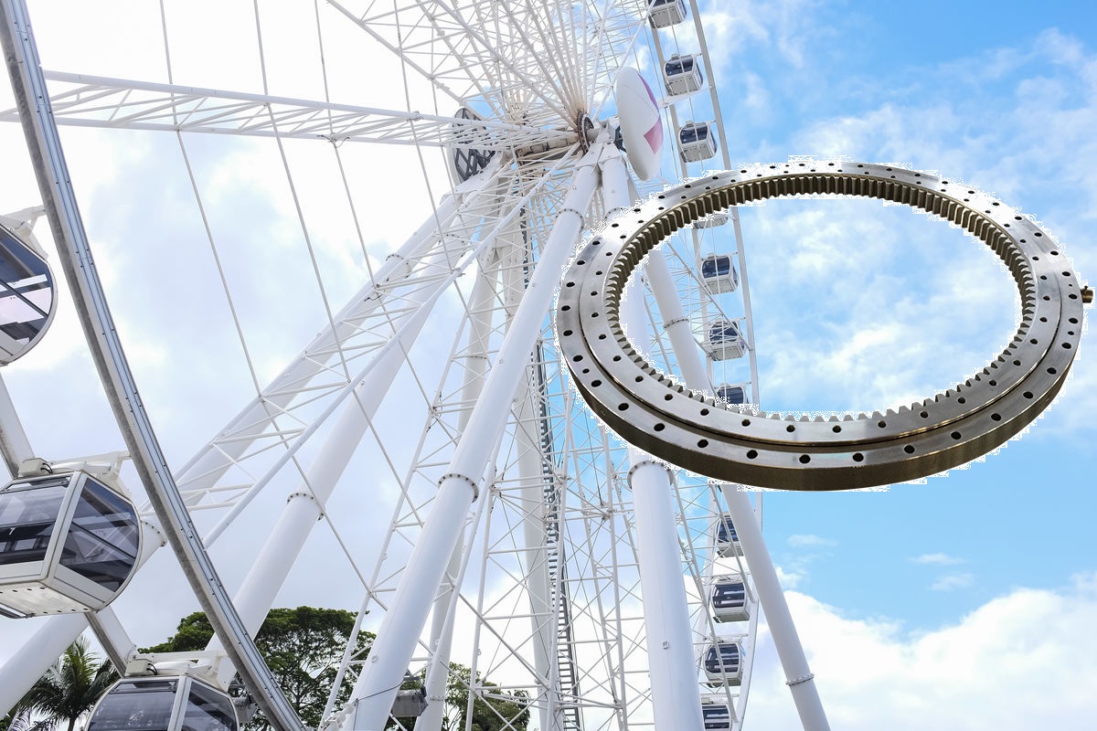 Anello a sfera interna a fila singola pesante cuscinetto per plewing di grandi dimensioni per ruota panoramica (2)